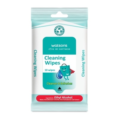 Watsons Watsons Alcohol Cleaning Wipes 10sheets.