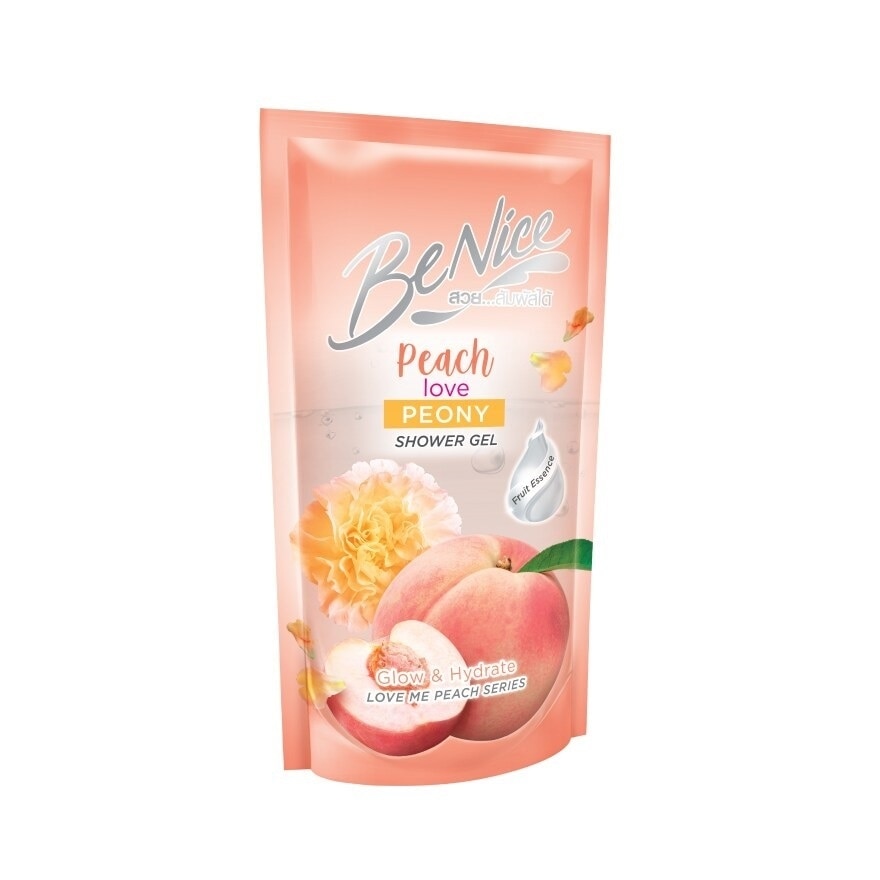 Benice Shower Gel Peach Love Peony 400 Ml. (Refill)