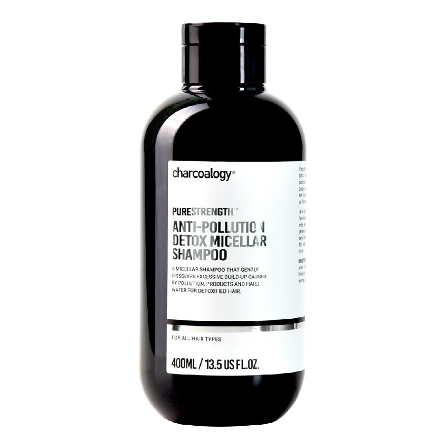 Charcoalogy Anti-Pollution Detox Micellar Shampoo 400 ml.