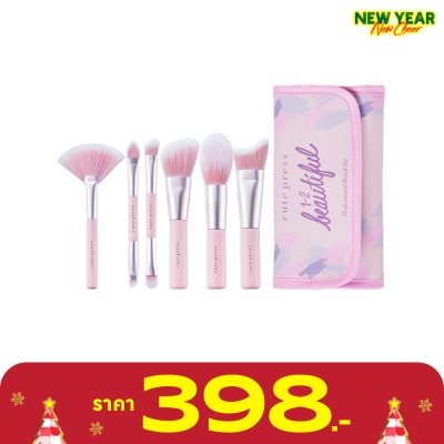 Cute Press คิวท์เพรส วัน-ทู บิวตี้ฟูล โปรเฟสชั่นนอล บรัช เซ็ท 6ชิ้น