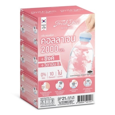 Fresh Doze - Fresh Doze Press Shake Collagen Zinc + Vitamin C Fruit Punch Flavor 21g. 6pcs. image