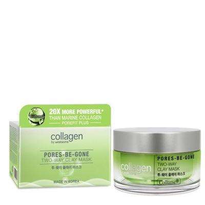 Collagen by Watsons คอลลาเจน บาย วัตสัน พอร์ส-บี-กอน ทู-เวย์ เคลย์ มาสก์ 100กรัม.