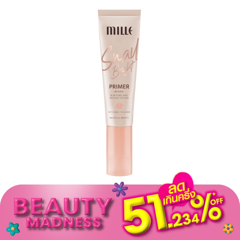 Mille Mille Snail Bright Primer SPF15PA++ 30g.