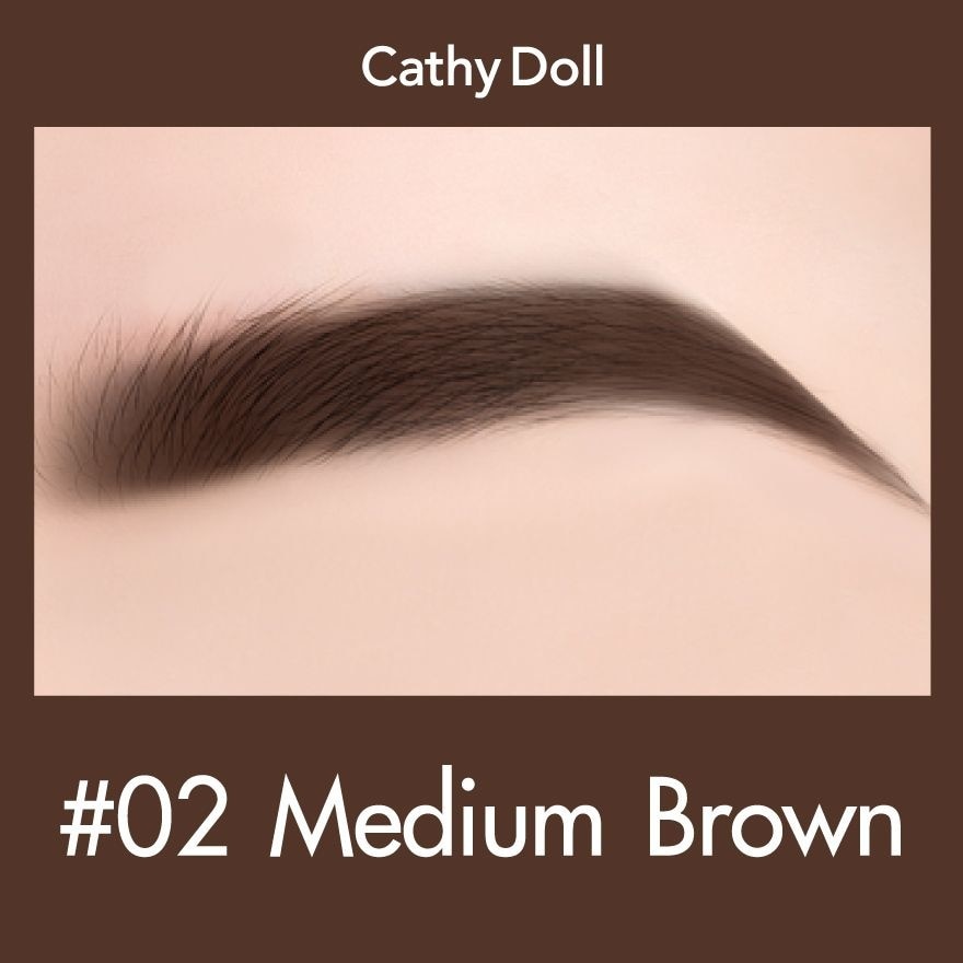 Cathy Doll His  Her Cushion Eyebrow Pencil 0.2g. 02 Medium Brown