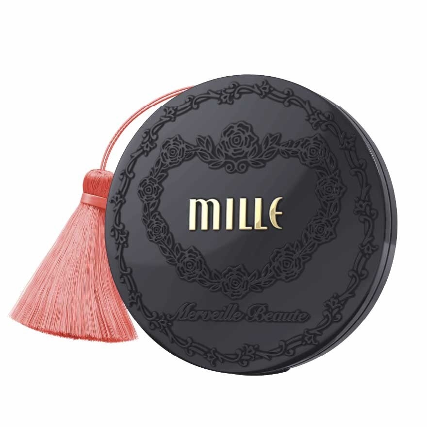 Mille Charcoal Matte Cover Powder Pact SPF25 PA++ 11g. 02 Natural