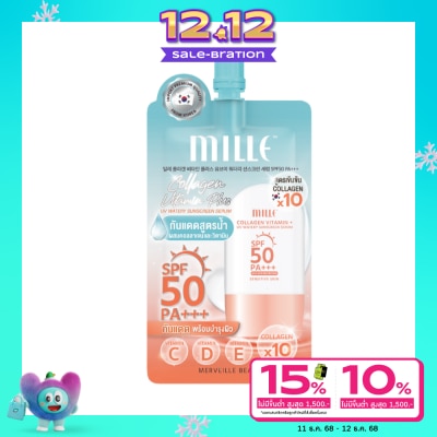 Mille มิลเล่ สเนล คอลลาเจน วอเทอรี ซันสกรีน SPF50 PA+++ 6ก.