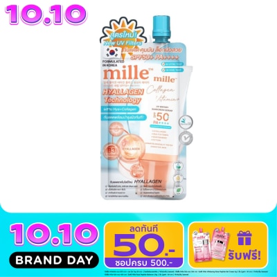 Mille Mille Collagen Vitamin+ Watery Sunscreen SPF50 PA+++ Sachet 6ml. image