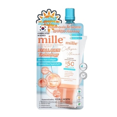 Mille มิลเล่ คอลลาเจน วิตามิน พลัส วอเทอรี ซันสกรีน SPF50 PA+++ 6มล.
