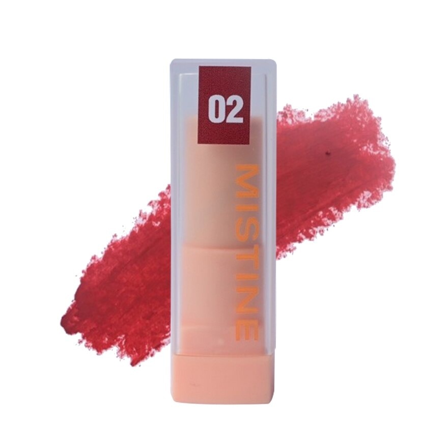 Mistine Pretty Me Semi Matte Mini Lipstick 1.55g. 02 Ruby