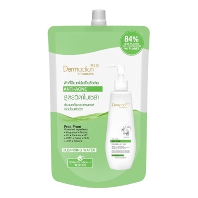 Dermaction Plus by Watsons Dermaction Plus By Watsons Vita-Micellar Anti-Acne  Cleansing Water 500ml.(Refill)