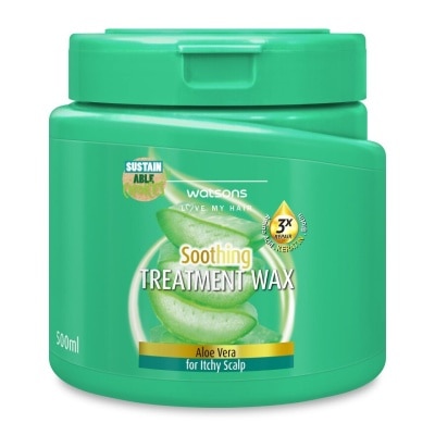 Watsons Watsons Treatment Wax Aloe Vera for Itchy Scalp 500ml.