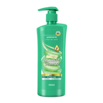 WATSONS วัตสัน ทรีทเมนท์ แชมพู อะโล เวร่า ฟอร์ อิทชี่ สกัลป์ 400มล.