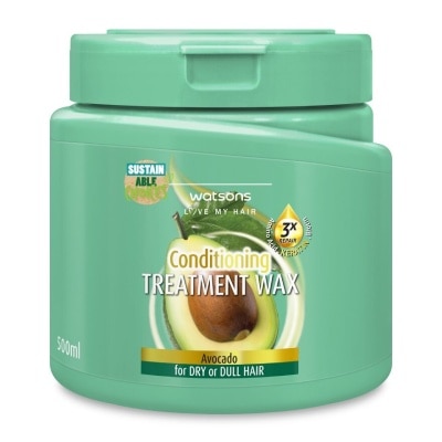 Watsons Watsons Treatment Wax Avocado for Dry or Dull Hair 500ml.