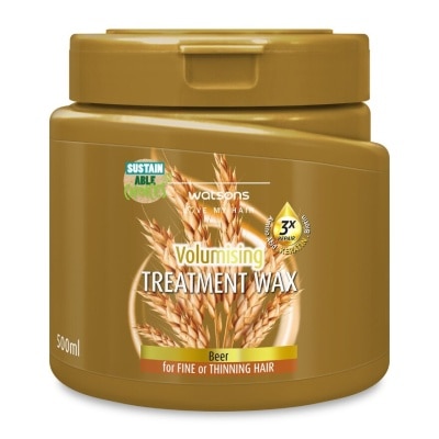 Watsons Watsons Treatment Wax Beer for Fine or Thinning Hair 500ml.