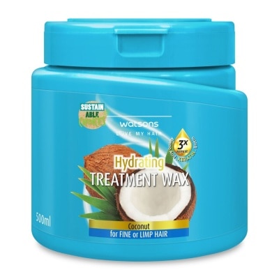 Watsons Watsons Treatment Wax Coconut for Fine or Limp Hair 500ml.