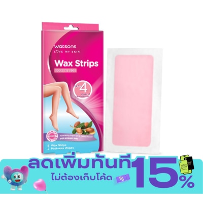 WATSONS วัตสัน แวกซ์ สตริปส์ ฟอร์ นอร์มอล สกิน 8แผ่น. image