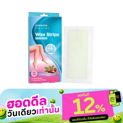 WATSONS วัตสัน แวกซ์ สตริปส์ ฟอร์ เซนซิทีฟ สกิน 8แผ่น. image