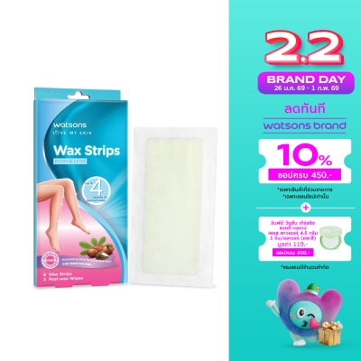 WATSONS วัตสัน แวกซ์ สตริปส์ ฟอร์ เซนซิทีฟ สกิน 8แผ่น.
