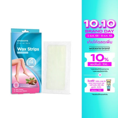 WATSONS วัตสัน แวกซ์ สตริปส์ ฟอร์ เซนซิทีฟ สกิน 8แผ่น.