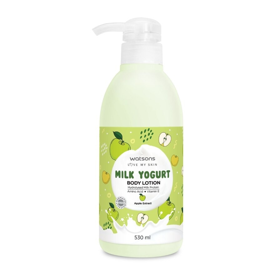 วัตสัน มิลค์ โยเกิร์ต บอดี้ โลชั่น แอปเปิ้ล เอ็กซ์แทร็ค Milk Yogurt Lotion 530 มล.