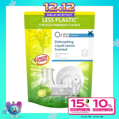 Orita โอริต้าผลิตภัณฑ์ล้างจานกลิ่นมะนาว 500มล.