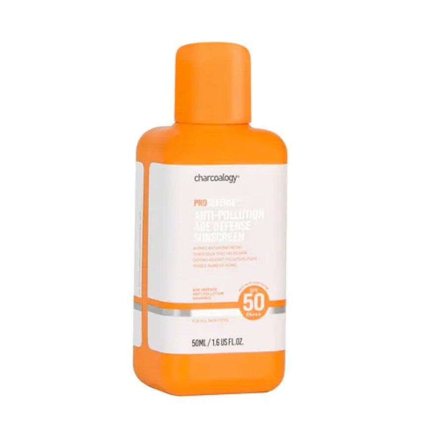 Charcoalogy Anti-Pollution Age Defense Sunscreen SPF50 PA+++ 50 ml.