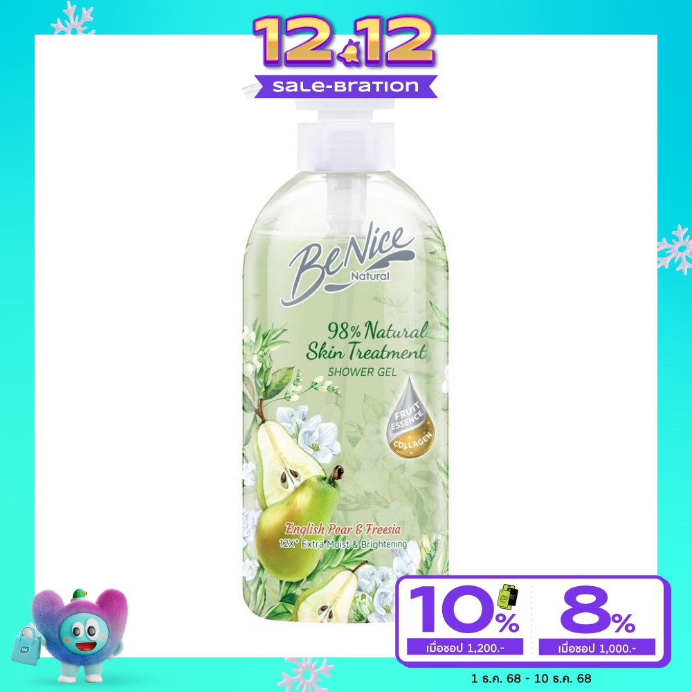 Benice Shower Gel Natural English Pear  Freesia 450 Ml.
