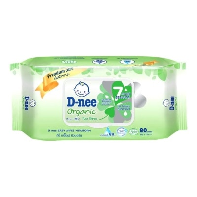 D-Nee D-Nee Baby Wipes Organic Newborn 80 Sheets