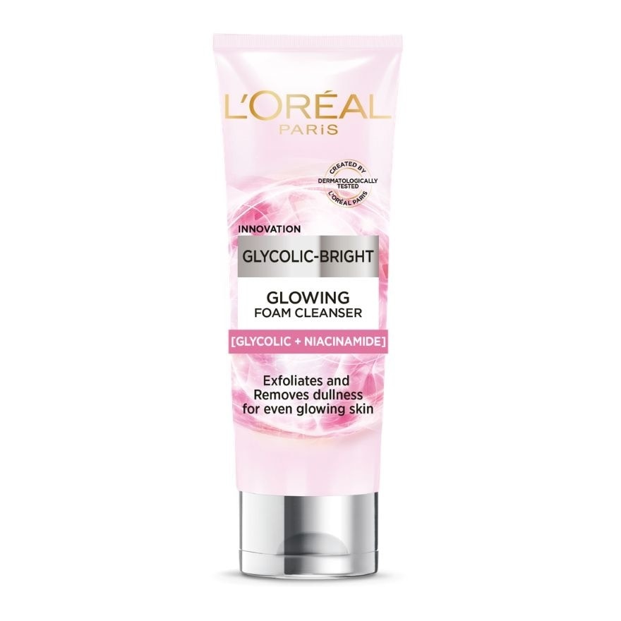 L'Oreal Paris Glycolic-Bright Glowing Daily Cleanser Foam 100 Ml.