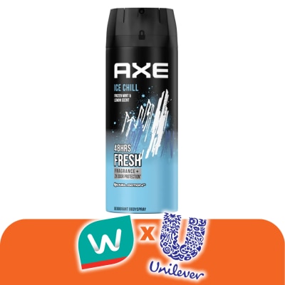 Axe - แอ๊กซ์ สเปรย์น้ำหอมระงับกลิ่นกาย ไอซ์ ชิล 135 มล.