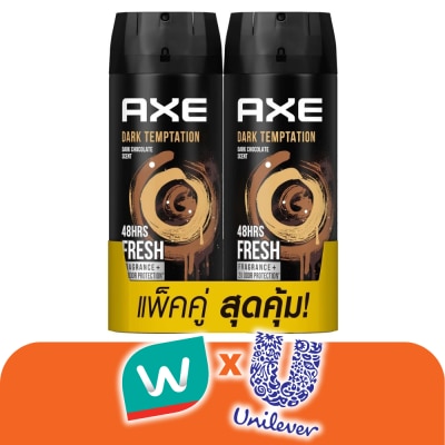 Axe - แอ๊กซ์ ดีโอ บอดี้ สเปรย์ ดาร์คเทมเทชั่น 135 มล. แพ็คคู่