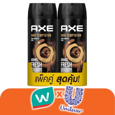 Axe - แอ๊กซ์ ดีโอ บอดี้ สเปรย์ ดาร์คเทมเทชั่น 135 มล. แพ็คคู่