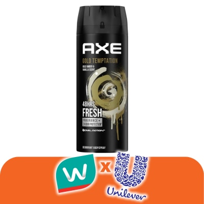 Axe - แอ๊กซ์ สเปรย์น้ำหอมระงับกลิ่นกาย โกลด์ เทมเทชั่น 135 มล.