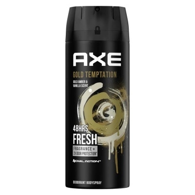 Axe แอ๊กซ์ สเปรย์น้ำหอมระงับกลิ่นกาย โกลด์ เทมเทชั่น 135 มล.