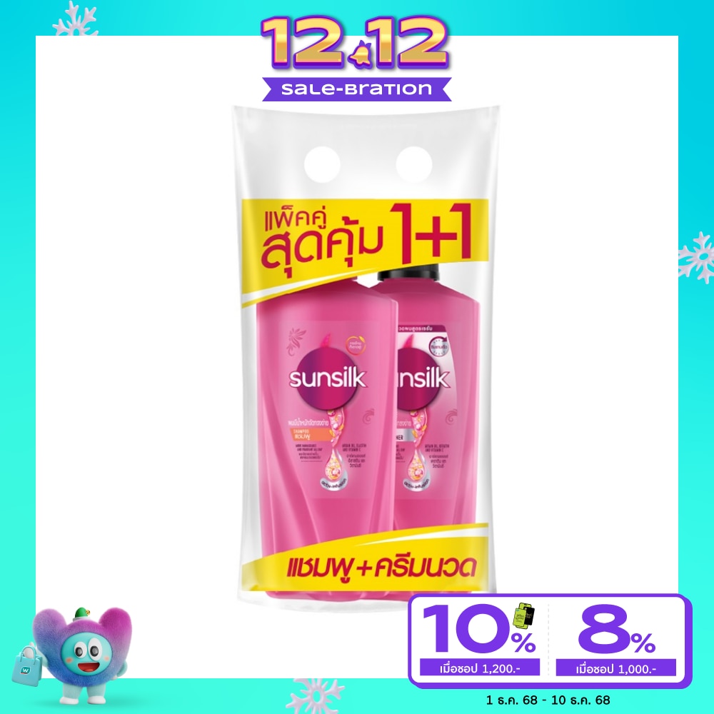 Sunsilk Smooth  Manageable Activ-Infusion Shampoo 325 Ml.+Conditioner 300 Ml.