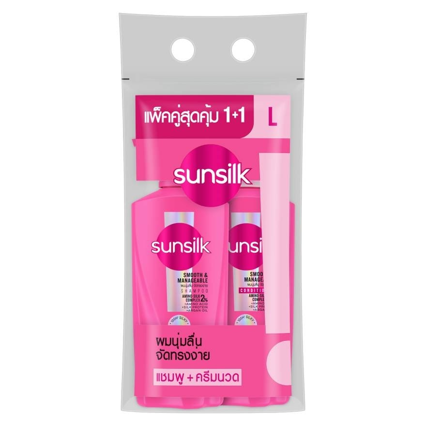 Sunsilk Smooth  Manageable Activ-Infusion Shampoo 325 Ml.+Conditioner 300 Ml.