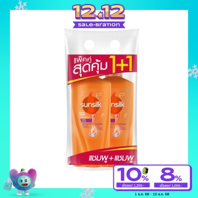 Sunsilk ซันซิล แชมพู แดเมจ รีสโตร์ แอคทีฟ-อินฟิวส์ชั่น 325 มล.แพ็คคู่