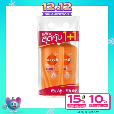 Sunsilk ซันซิล แชมพู แดเมจ รีสโตร์ แอคทีฟ-อินฟิวส์ชั่น 325 มล.แพ็คคู่