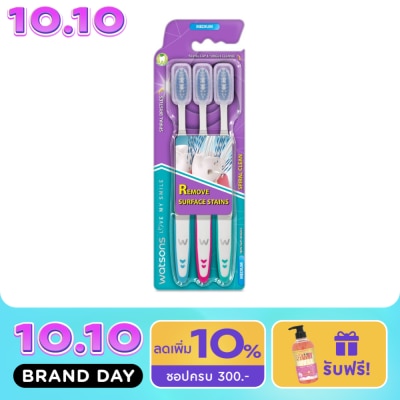 WATSONS วัตสัน แปรงสีฟัน สไปรัล คลีน (มีเดียม) 3ด้าม. image