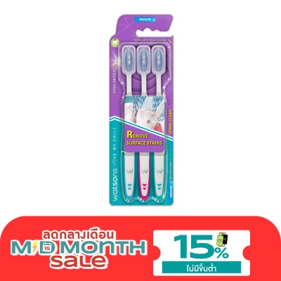 Watsons Watsons Spiral Clean Toothbrush (Medium) 3s. image