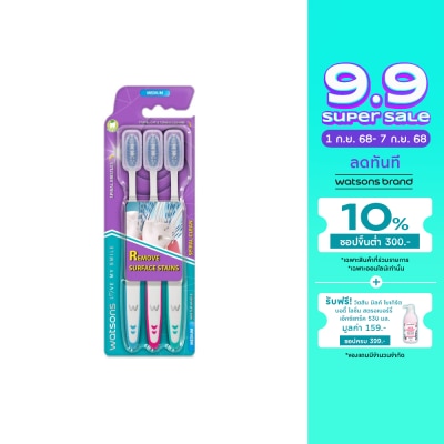 Watsons Watsons Spiral Clean Toothbrush (Medium) 3s.