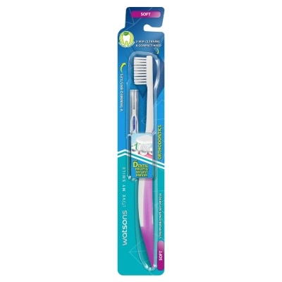 Watsons Watsons Orthodontics Toothbrush (Toothbrush + I Interdental Brush 0.8mm)