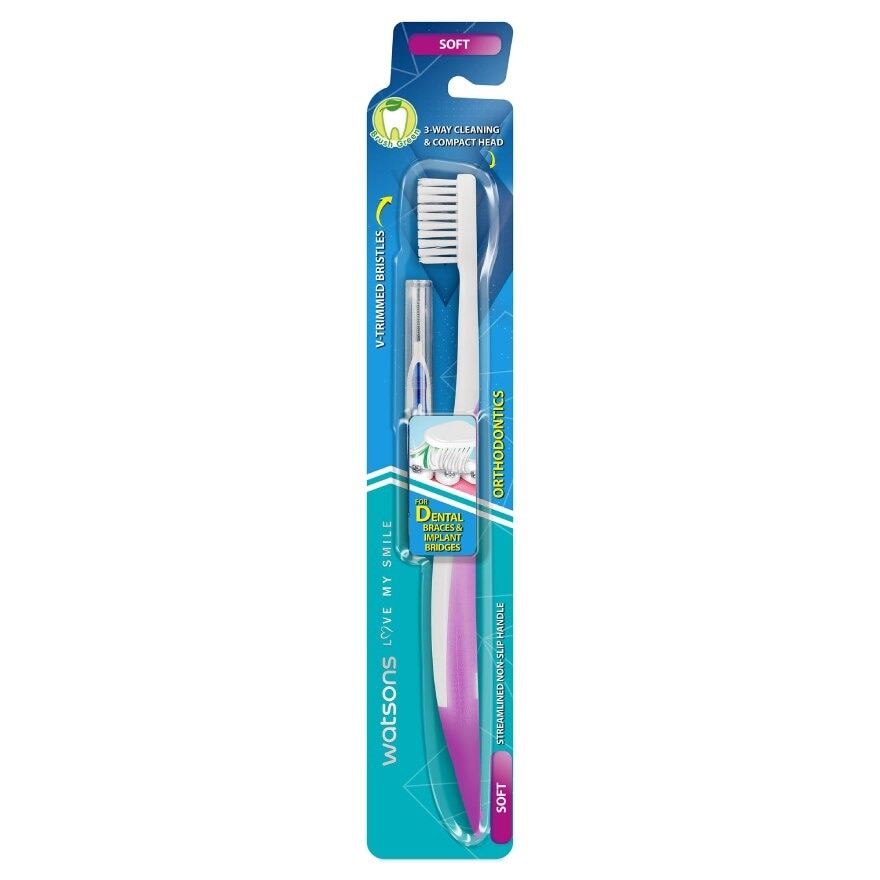 Watsons Orthodontics Toothbrush (Toothbrush + I Interdental Brush 0.8mm)