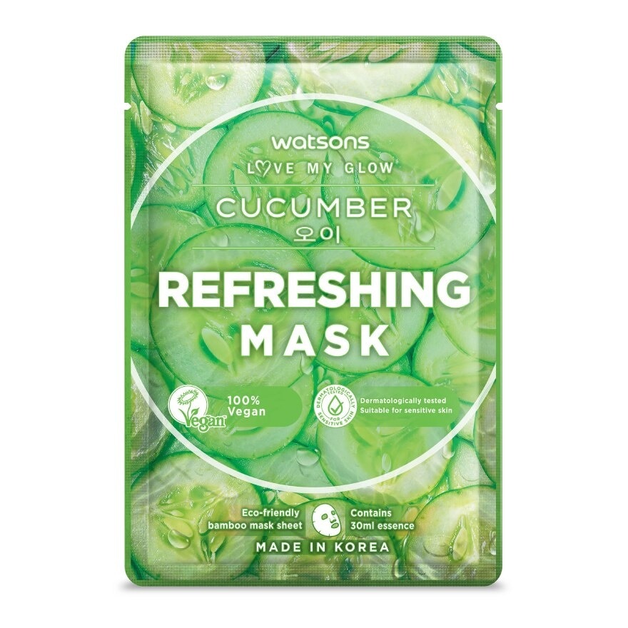 Watsons Cucumber Refreshing Mask 1sheet.