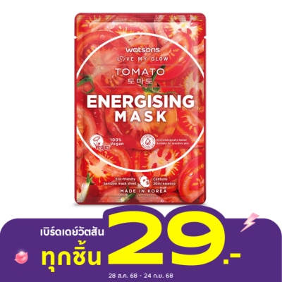 WATSONS วัตสัน โทเมโท เอนเนอไจซิ่ง มาสก์ 1แผ่น.