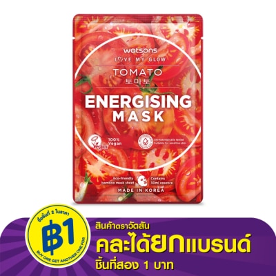 WATSONS วัตสัน โทเมโท เอนเนอไจซิ่ง มาสก์ 1แผ่น.