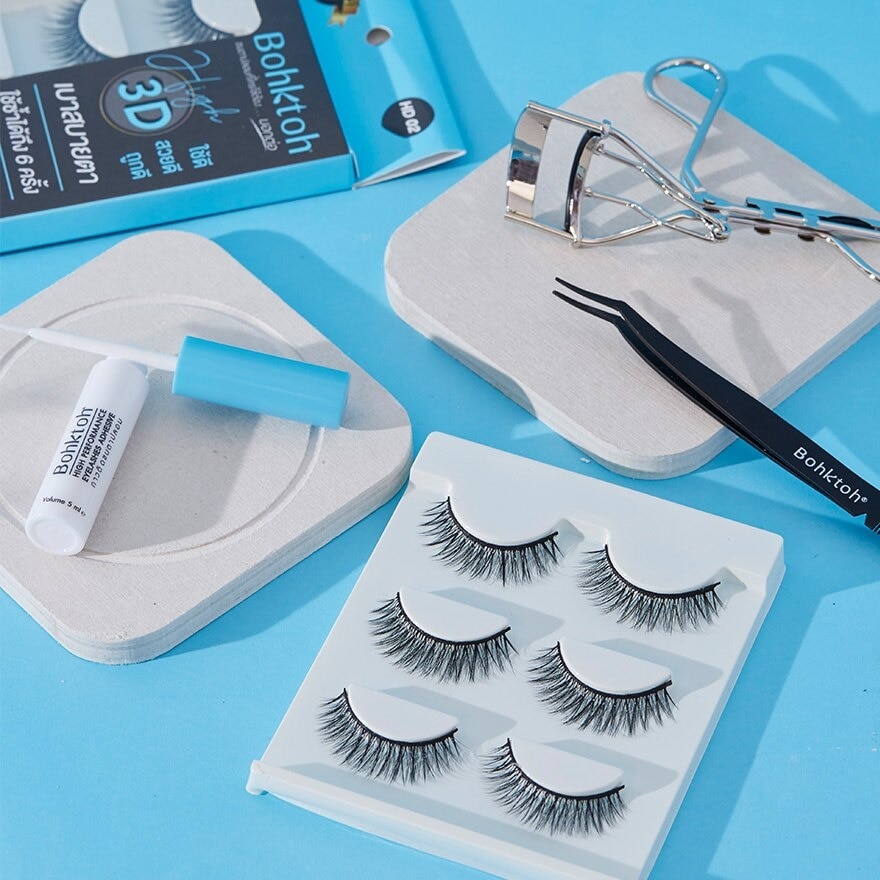 Bohktoh False Eyelashes High 3D 3Pairs HD05