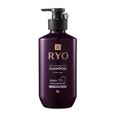 Ryo ยาสระผม RYO เรียว แชมพู แฮร์ ลอส เอ็กซ์เพิร์ท แคร์ ออยลี่ สคาล์พ สูตรสีม่วง 400 มล.