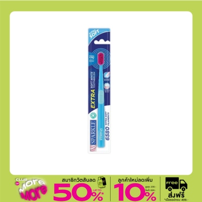 Sparkle สปาร์คเคิล แปรงสีฟัน เอ็กซ์ตร้า ซอฟท์ ไวท์ 1 ชิ้น (คละสี)