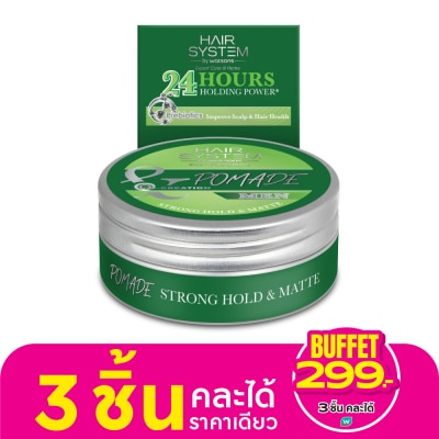 Hair System by Watsons แฮร์ ซิสเตม บาย วัตสัน โพเมด สตรอง โฮลด์ แอนด์ แมท 75กรัม